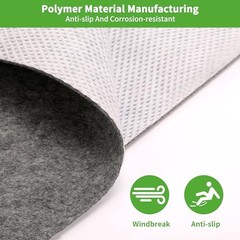 Golf Cart Garage Floor Mat (8.85×5.0 ft) – Oil Absorbent, Waterproof & Grey
