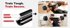 Adjustable Dumbbells, 20/30/45/70/90lbs Weight Set with Connector,5 in1
