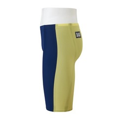 Mizuno GX SONIC ROYAL PW N2MBD001 Men&rsquo;s Racing Swimsuit Navy/Yellow NEW
