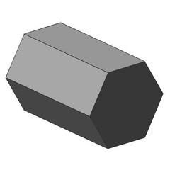 Manufacturer Varies Carbon Steel Hex Bar,36 in L,3/4 in W 18H.75-36 Manufacturer