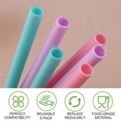 Joshey 6PCS Replacement Straws for Owala FreeSip Bottles – Durable & Reusable