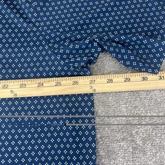 PETER MILLAR Mens Summer Comfort Polo Shirt Golf Performance Blue Geometric LOGO