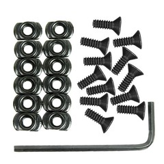 12 Pack M-LOK Screw and Nut Replacement Set for Rail Sections