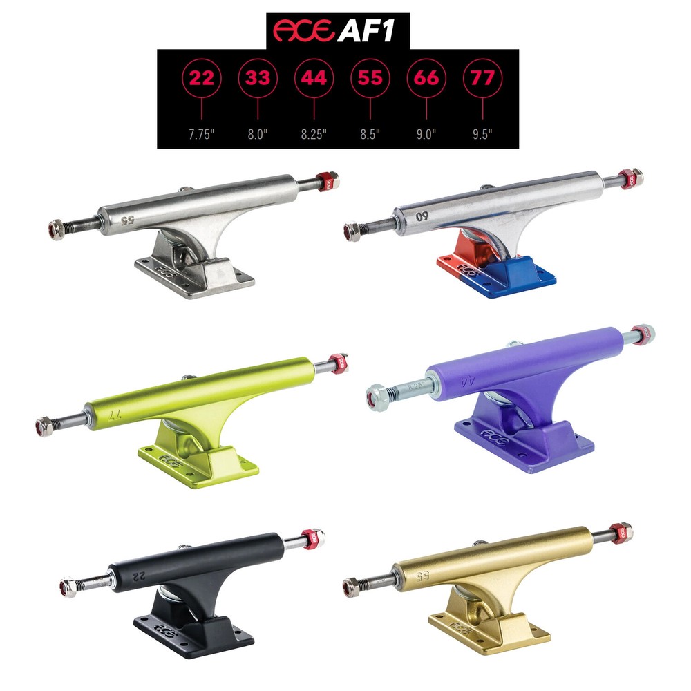 Ace Skateboard Trucks AF1 – All Sizes and Colors – Sold in a Pair