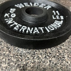 Weider International Olympic 11 Lb/ 5Kg Single Weight Plate