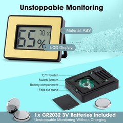 Digital Hygrometer Thermometer for Humidors & Home Use – High Accuracy