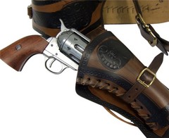 Denix Old West Leather Holster With Replica Bullets