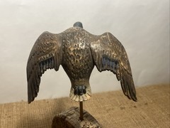 miniature flying mallard drake decoy sculpture vintage unknown