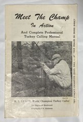Vintage M L Lynch Co “Meet The Champ In Action” OEM Instruction Manual Hunting