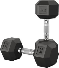 25-50LB Hex Dumbbell Hand Weights Dumbbells Pair Strength Training , Set of 2