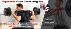 Adjustable Dumbbells, 20/30/45/70/90lbs Weight Set with Connector,5 in1