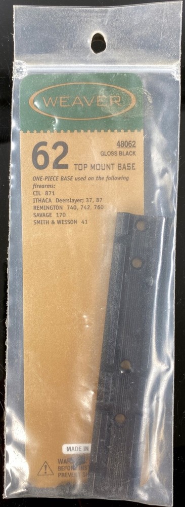 Weaver Remington 740/742/760 One-Piece Scope Base #62 – 48062