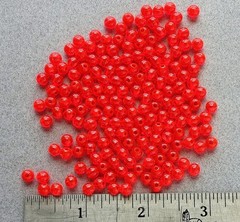 5mm 200 Count Round Fluorescent RED Beads USA Fishing Tackle Free Shipping