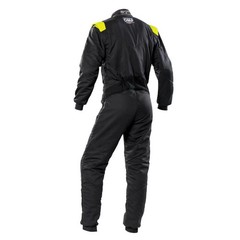 OMP First-S Anthracite Yellow Rally Suit New FIA Approved 8856-2018-All sizes