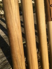Natural Earth Tones Poplar Hard Wood Walking Stick Hiking Staff Hand Carved Pole