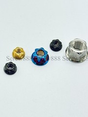 4pcs Titanium Nut M6 M8 M10 M12 M14 M16 Flange Fancy Nuts for Bike Motoycycle