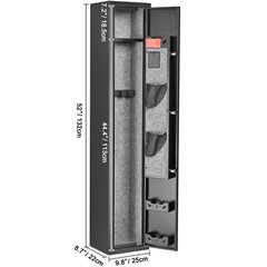 VEVOR Gun Safe Rifle Safe with Digital Keypad & Lock for 3 Rifles and 4 Pistols