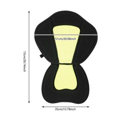 Ergonomic Paddle Board Seat W/Backrest Adjustable Straps For Kayak Canoe Fishing