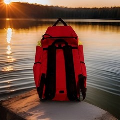 Topo Designs Colorado Y-Pack Red Backpack Rolltop Daypack Cordura 18” VGC NICE!