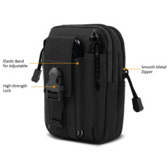 Universal Tactical Military Molle Cell Phone Holster Pouch Waist Pack Belt Bag