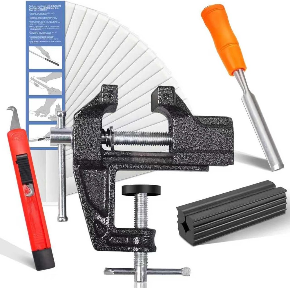 Golf Grip Regripping Kit for Home Use,Includes Retractable Hook Blade,15GripTape