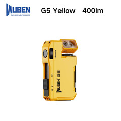 WUBEN G5 Yellow Flashlight 400Lm RGB 180° Rotating Head Magnetic Keychain Type-C