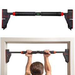Adjustable Pull Up Bar Door Mount No-Screw Lock Anti-Rotation Home Gym Pull Up