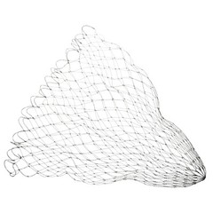 60×40CM Rubber-Coated Dyneema Mesh Fishing Landing Net – Large 3.5cm Mesh USA