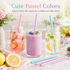 Joshey 6PCS Replacement Straws for Owala FreeSip Bottles – Durable & Reusable