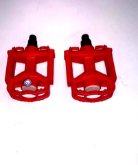 Kids Bike Pedals Replacement 1/2 inch with Reflector RED