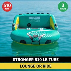 Havasu Inflatable Towable Tube for Boating Tubing, 1-3 Riders 510 lb Heavy Duty