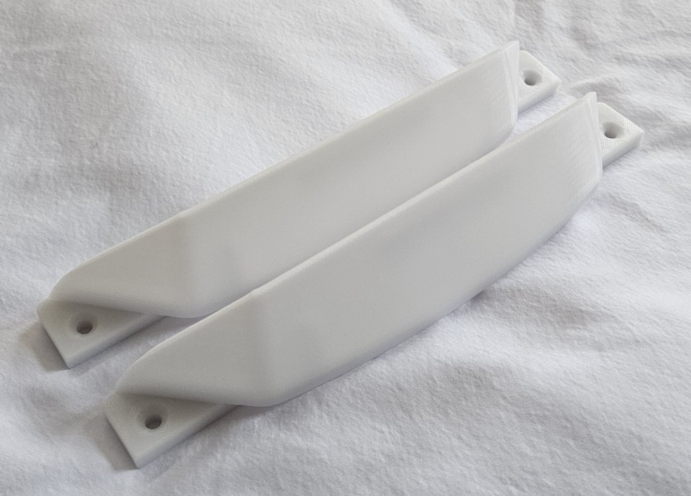 Onewheel+ XR 3d Printed TFL Drop Top Fender Base Pair In White
