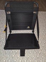 GCI Outdoor Adult Bleacher Foldable Adjustable Stadium Seat w/straps Black Used