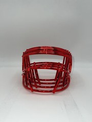 Chrome Mini Helmet Metal Facemasks Riddell CLIPS INCLUDED!