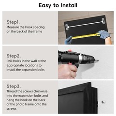 Dononr Hidden Gun Storage, Safe for 12.2*10.6*2.24inch, Black