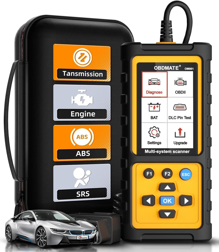 OBD2 Scanner with ABS SRS Transmission Reset Fault Codes