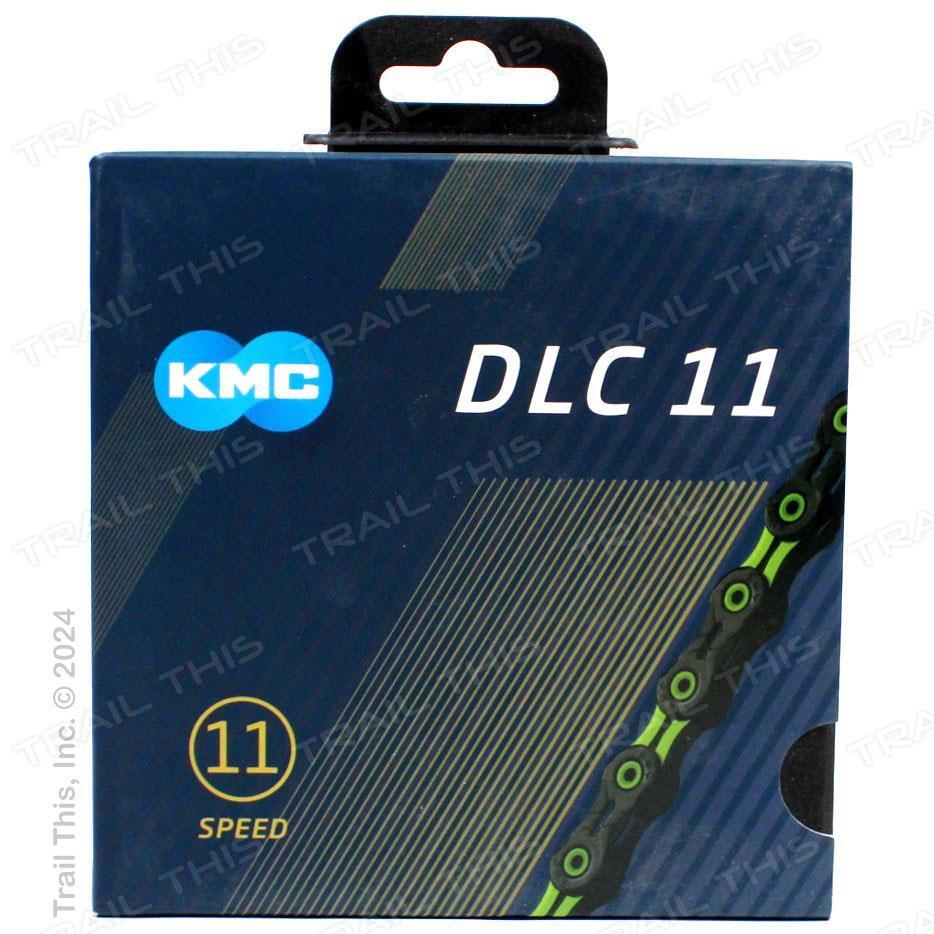 KMC DLC 11 Green & Black 11-Speed Bicycle Chain fits Campagnolo SRAM Shimano