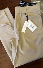 Pomme Women&rsquo;s Riding Breeches Knee Grip Beige XL Polyamide/Viscose/Elastane