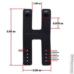 IWB Belt Loops – Heavy Duty Rubber – w/Pull-The-Dot Snaps/Durable Caps