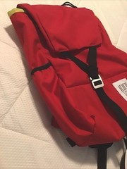 Topo Designs Colorado Y-Pack Red Backpack Rolltop Daypack Cordura 18” VGC NICE!
