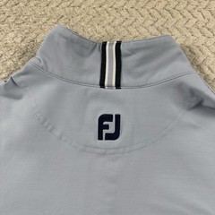Footjoy 1/4 Zip Men’s Large Golf Pullover Baby Blue Preppy Performance Casual