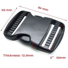 20-50mm Plastic Dual Adjustable Side Release Buckles for MOLLE Backpacks