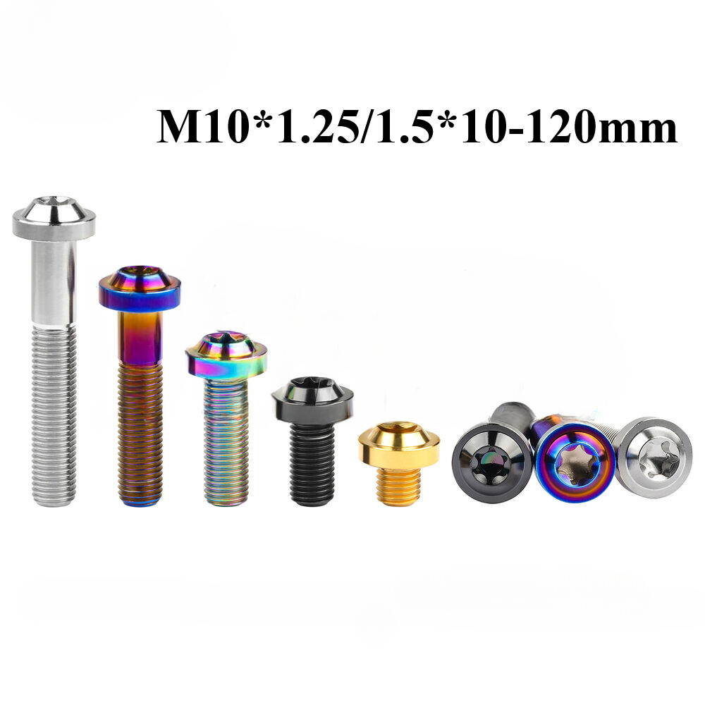 M10 Titanium Bolt Torx Head Screw For Motorcycle 10 15 20 25 30 35 40 45 50 60mm