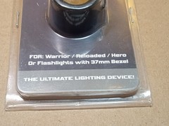 2 Green Flashlight Filters For Warrior, Reloaded, Hero Flashlights 37mm Bezel