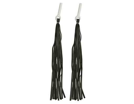 NEW! ARTIFICIAL LEATHER STREAMERS GRIPS BLACK.