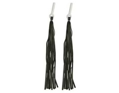 NEW! ARTIFICIAL LEATHER STREAMERS GRIPS BLACK.
