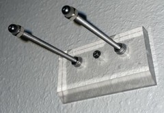 Clear Skateboard Wall Mount SK8 Hanger for Skateboarding Deck Display