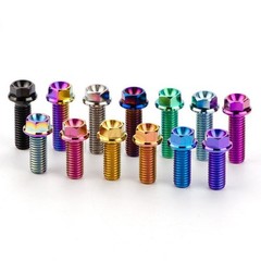M8 Titanium Bolts Flange Head Hex Screw Grade 5 Fastener 15 20 25 30 35 40 45 55