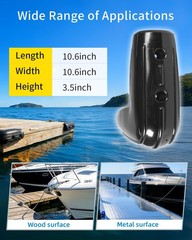 Dock Corner Bumpers 2 Pack, 10.6-Inch Corner Dock Guard for 90-Degree Angles,…