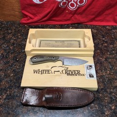 White River Knives M1 Caper Fixed Blade Knife 3&Prime; Drop Point (LOOK)